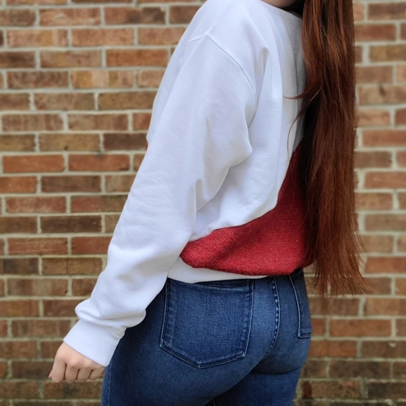 Vintage textured sweater x crewneck with Nike patch - Picture 2 of 4